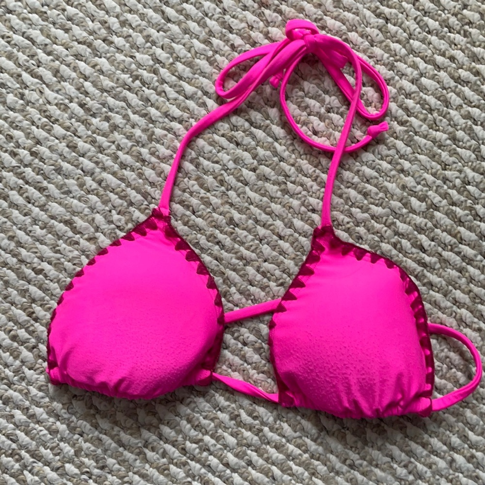 Hot pink bikini top